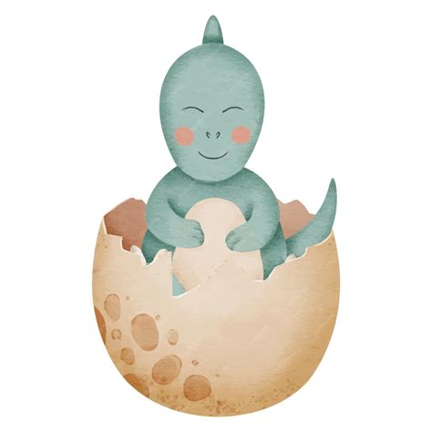 Illustratie van een Dino Groei-Ei dat in water barst en een dinosaurus tevoorschijn komt.