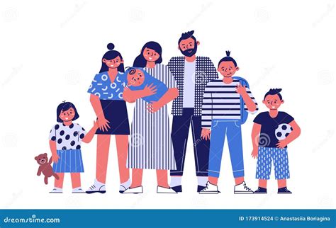 Illustratie van een gezin met een pasgeboren baby en een kalender om verlof te plannen