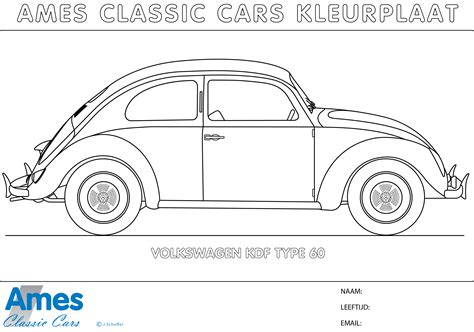 Gedetailleerde tekening van een Volkswagen Kever boxermotor