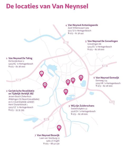 Kaart van Houten met de locaties van diverse kinderdagverblijven gemarkeerd, met speciale aandacht voor de omgeving van Castellum.