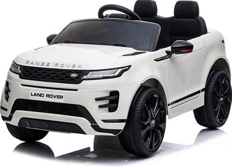 Elektrische kinderauto Range Rover Evoque met open deuren en rubberen banden