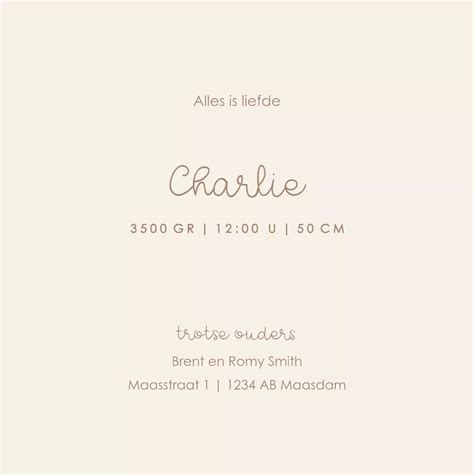 Voorbeeld van een schattig geboortekaartje voor een meisje met roze accenten