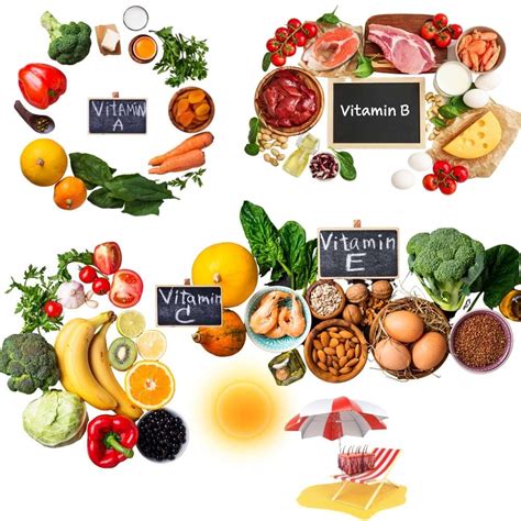 infographic met de belangrijkste vitamines voor kinderen en hun bronnen