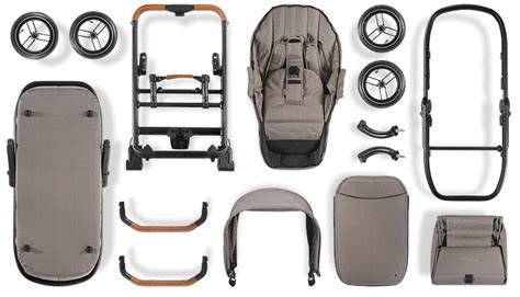 Collage van de verschillende accessoires die bij de Dubatti One E5 worden geleverd.