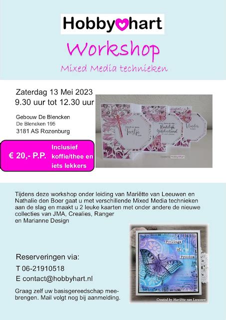 Voorbeeld van een succesvolle workshop aankondiging met Adobe Express