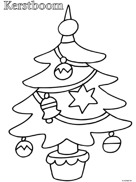 Een peuter die geconcentreerd een eenvoudige kerstboom kleurplaat inkleurt.