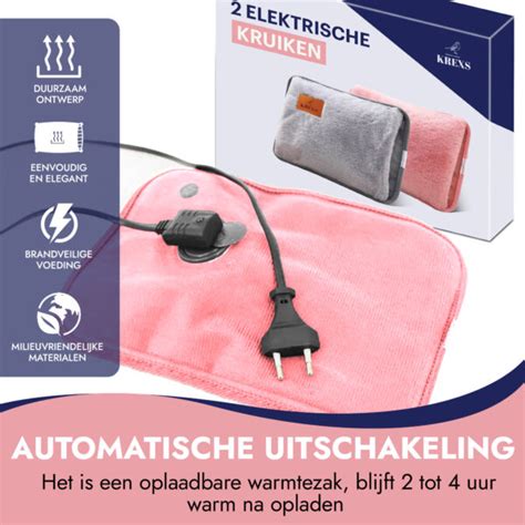 Infographic met de belangrijkste veiligheidskenmerken van een elektrische kruik