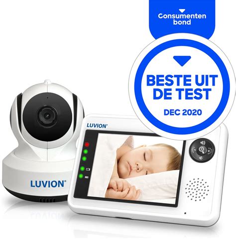 Illustratie van de Luvion Essential 2 babyfoon met de ouderunit en babyunit