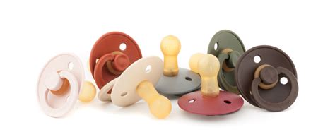 Close-up van de textuur van natuurlijk rubber van een BIBS fopspeen