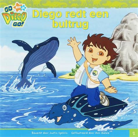 Illustratie van Diego die een dier redt.