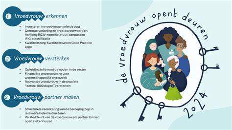 Illustratie van een veranderend stadje met een vroedvrouw op de voorgrond