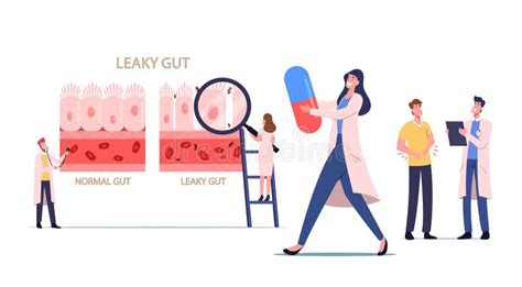 Illustratie die het verschil toont tussen gezonde en ontstoken baarmoederwand.