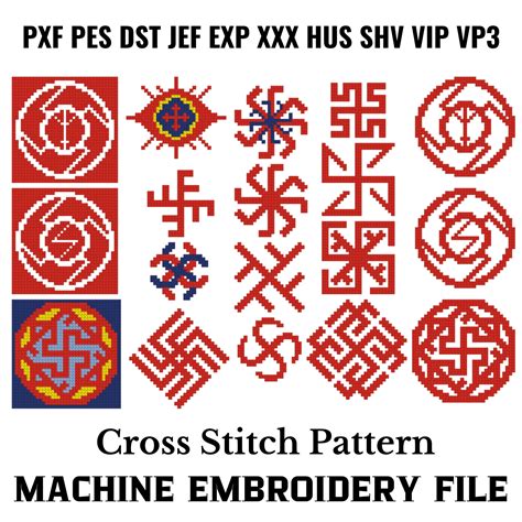 Illustratie van Slavische symbolen en oude manuscripten