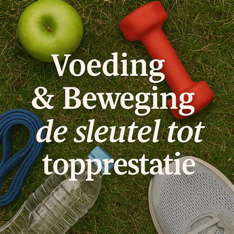 Illustratie van een gezonde levensstijl met voeding en beweging