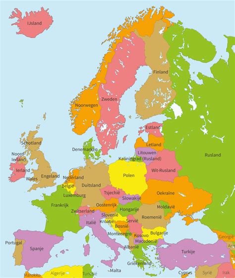Kaart van Europa met landen waar abortusrechten zijn ingeperkt.
