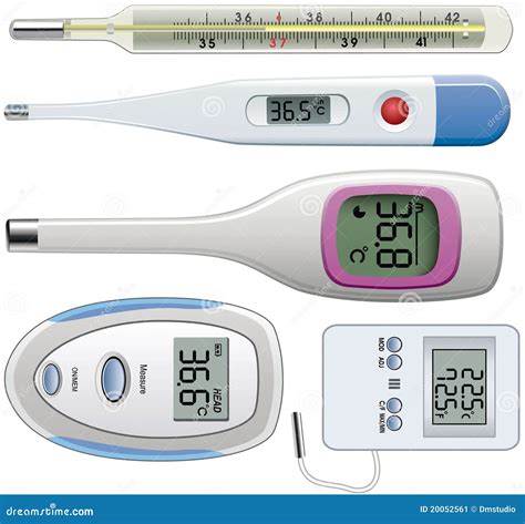 verschillende soorten thermometers