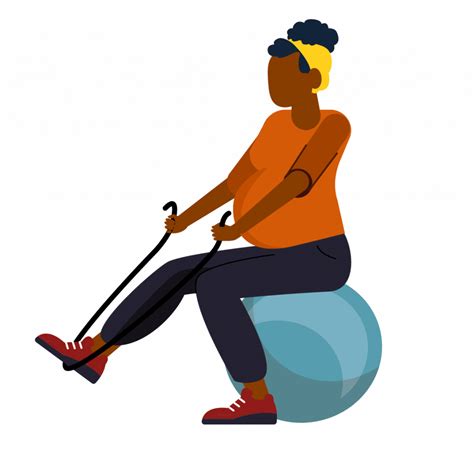 Illustratie van een vrouw met gezwollen enkels tijdens de zwangerschap