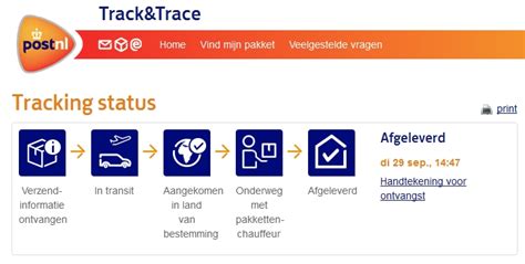 Illustratie van een Track & Trace code op een pakket