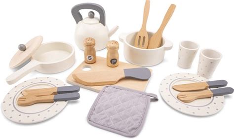 Houten speelgoed servies voor 2 kinderen