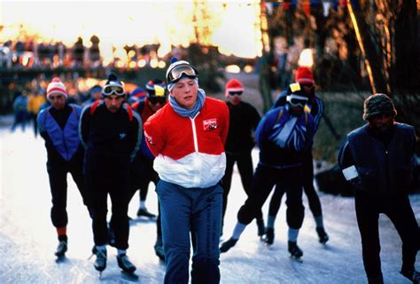 Prins Willem-Alexander tijdens de Elfstedentocht van 1986