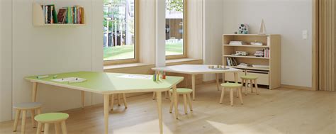 groepsruimte van Kindergarden met speelmateriaal