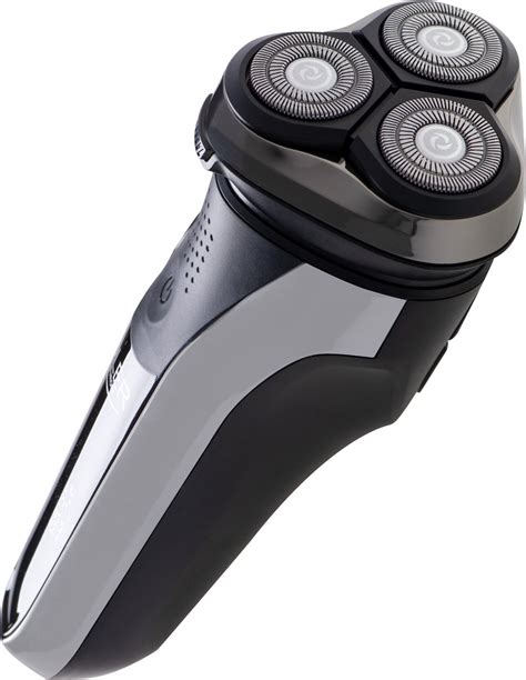 Vergelijking van een roterend scheerapparaat met ronde koppen en een folie scheerapparaat met rechte scheerbladen