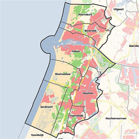 Schema dat de regionale samenwerking tussen IJmond en Zuid-Kennemerland illustreert