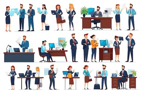 Illustratie van een vrouw die kolft op het werk