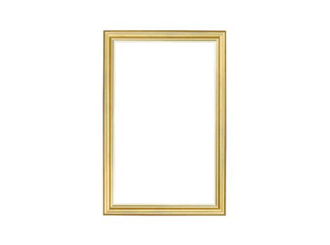 Een selectie van verschillende gouden lijsten in diverse formaten en met variërende randdiktes.