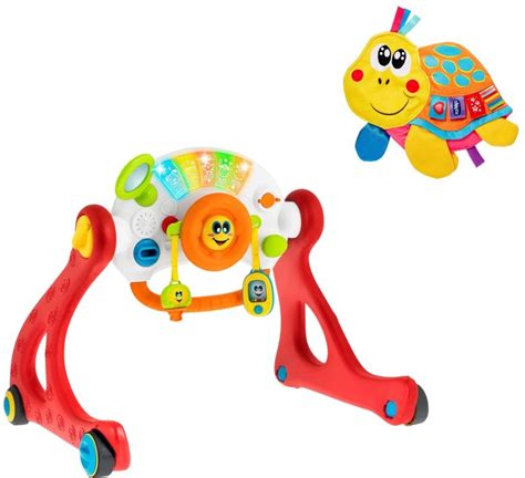 Illustratie van een baby die interactief speelgoed van Chicco gebruikt.