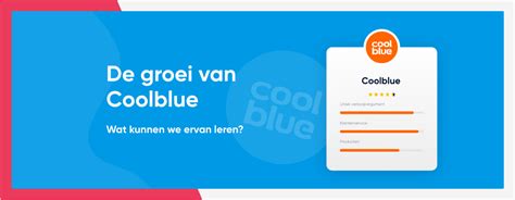 Infographic die de groei van Coolblue weergeeft, van specifieke webwinkels naar één grote webshop.
