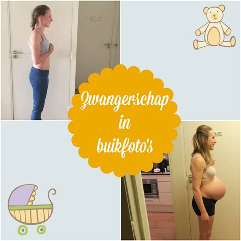 Collage van verschillende zwangerschapsoutfits voor buikfoto's