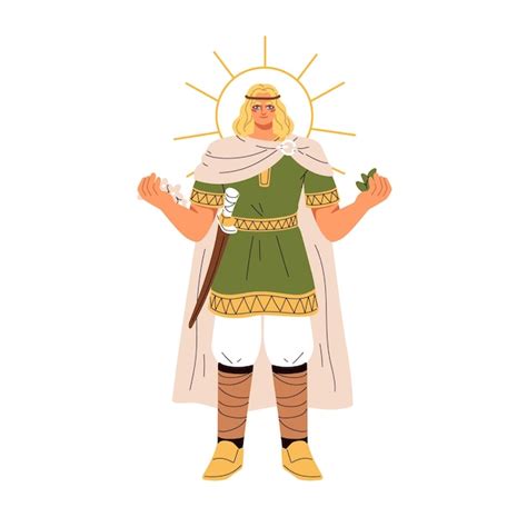 Illustratie van de Germaanse god Ingwio