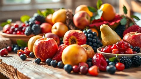 Collage van veilige fruitsoorten: sinaasappels, aardbeien, appels en bananen.