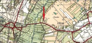 Luchtfoto van ut Ruterhuus aan de Grönnegerweg bij Deever, op een ansichtkaart verstuurd in 2002.