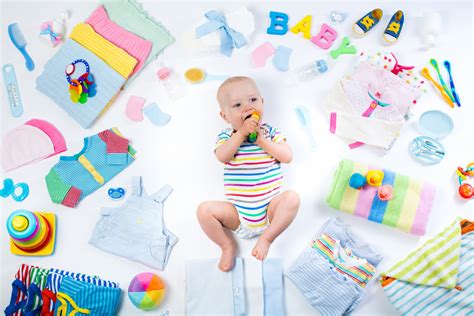 Overzicht van benodigdheden voor een pasgeboren baby