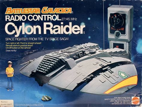 Collectie van Battlestar Galactica voertuigen van Mattel