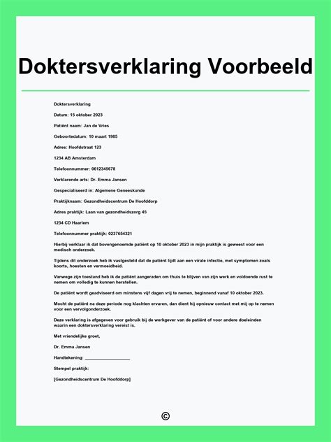 Voorbeeld van een doktersverklaring voor zwangere bezoekers in Disneyland Paris.