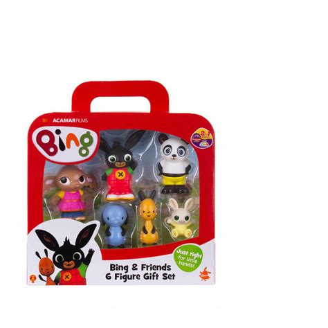 Illustratie van de Bing speelfiguren set met Bing, Coco en hun vriendjes