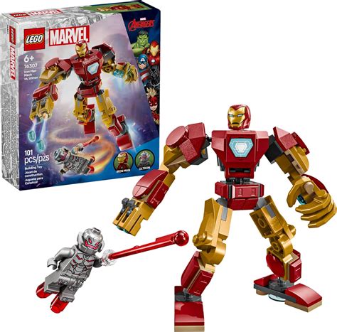 Gedetailleerd Lego model van Iron Man