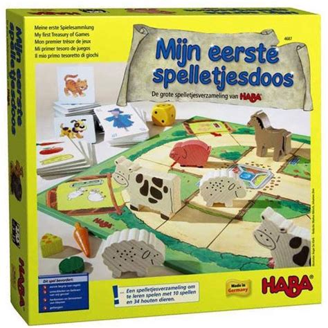 Overzicht van verschillende HABA speelgoedcategorieën