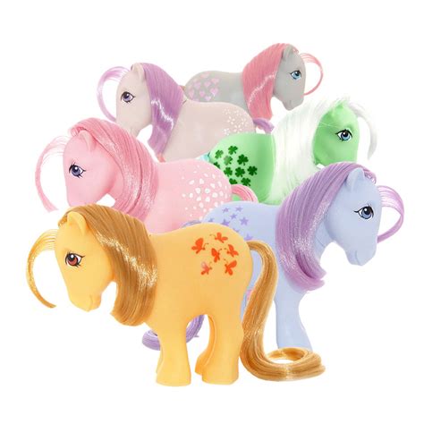Collectie van zeldzame Vintage My Little Pony G1 pony's