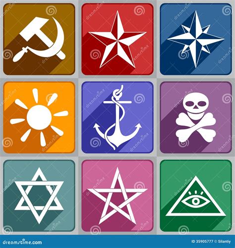 Illustratie van een bed met verschillende symbolen