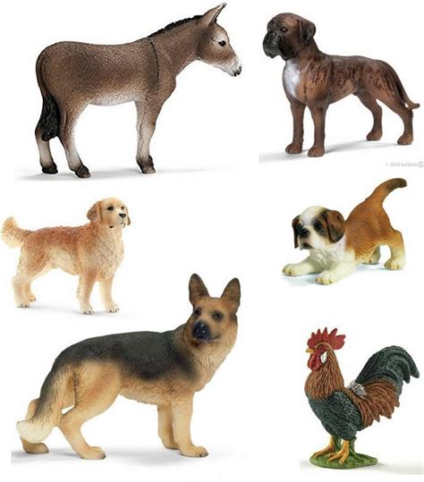 Gedetailleerde kunststof dieren van Schleich