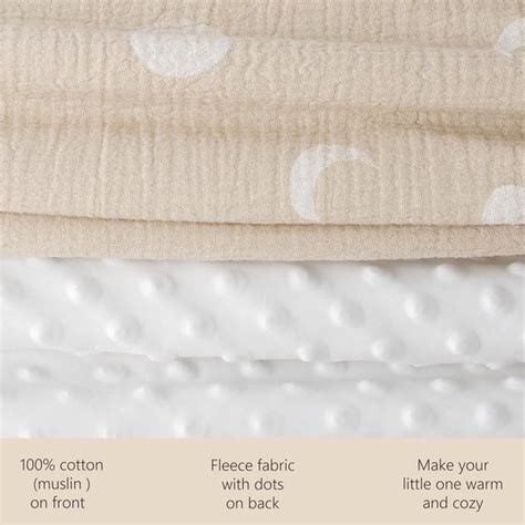 Close-up van een zachte, ademende mousseline babydeken