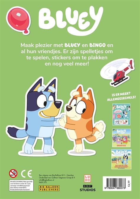 Illustratie van Bluey en haar familie die samen spelen