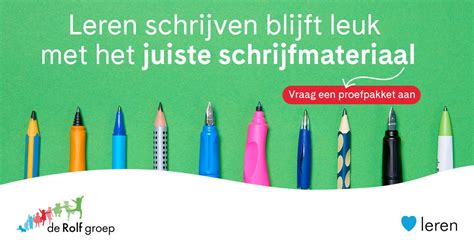 Een kleurrijk schrijfhoekje met diverse schrijfmaterialen.