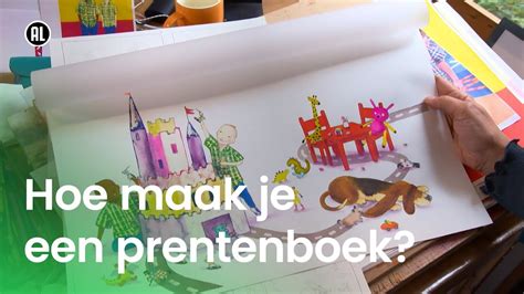 Voorbeeld van een illustratie in een prentenboek, naast de bijbehorende tekst.