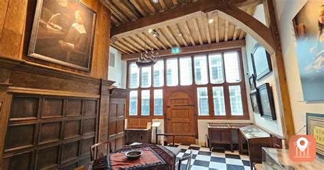 Plattegrond van het Hendrick Hamel Museum met de locatie aan de Kortendijk in Gorinchem