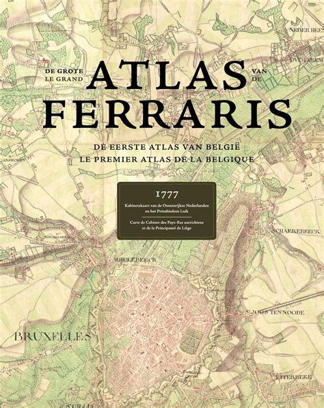 uitsnede van een kaart van Joseph de Ferraris met aanduiding van waterwegen en oorden